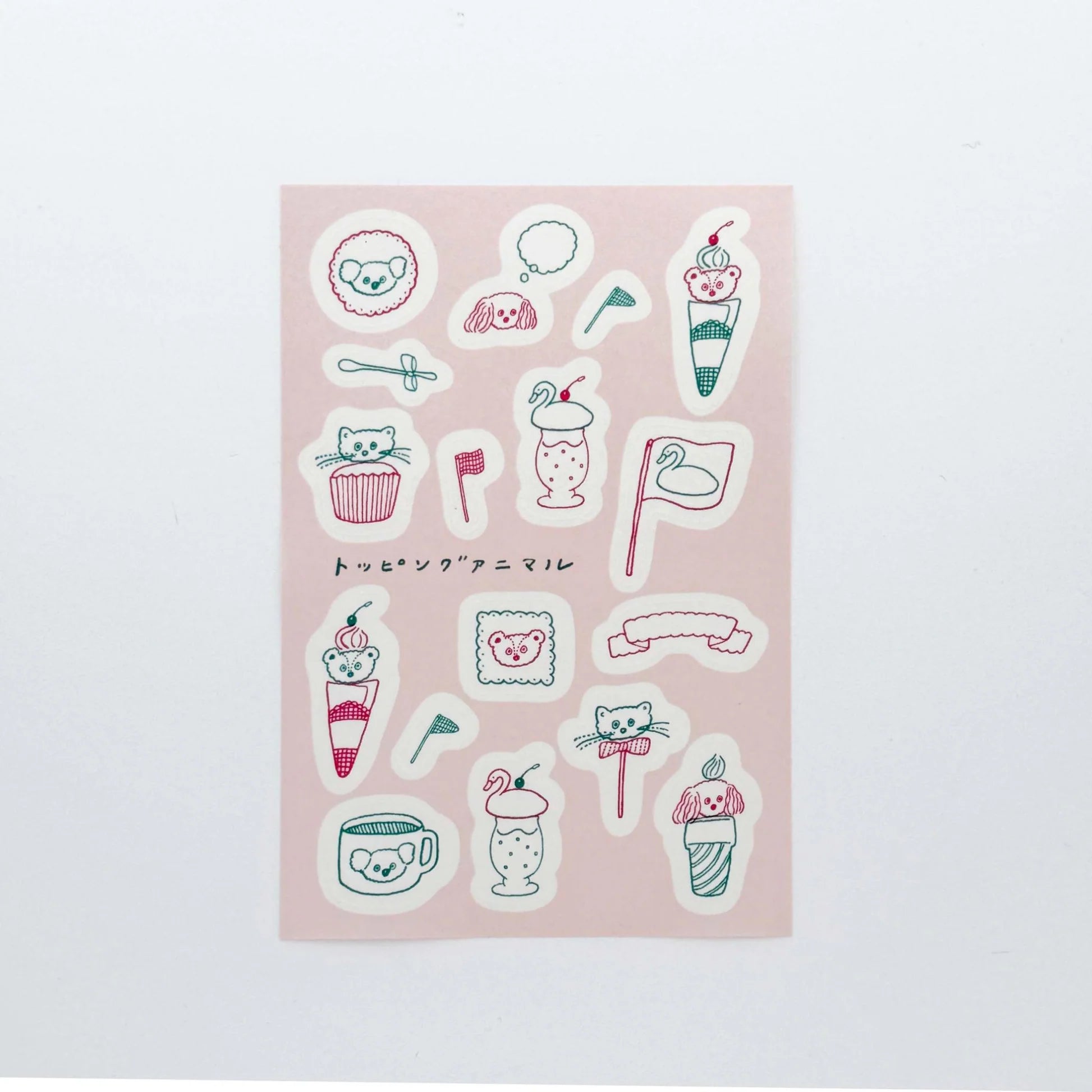 MIZUSHIMA x Tobimatsu Shoichiro Tracing Paper Sticker Topping Animals