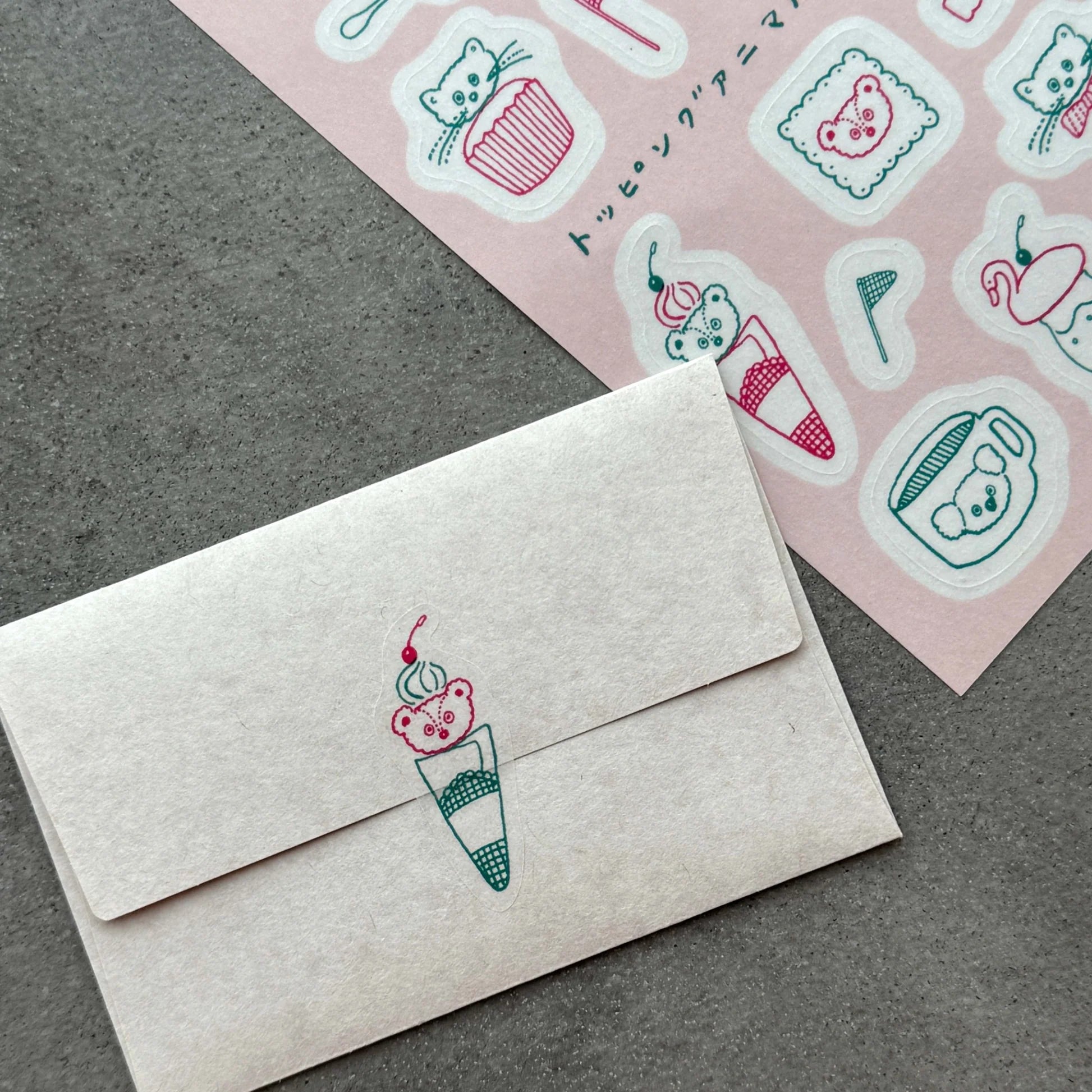 MIZUSHIMA x Tobimatsu Shoichiro Tracing Paper Sticker Topping Animals