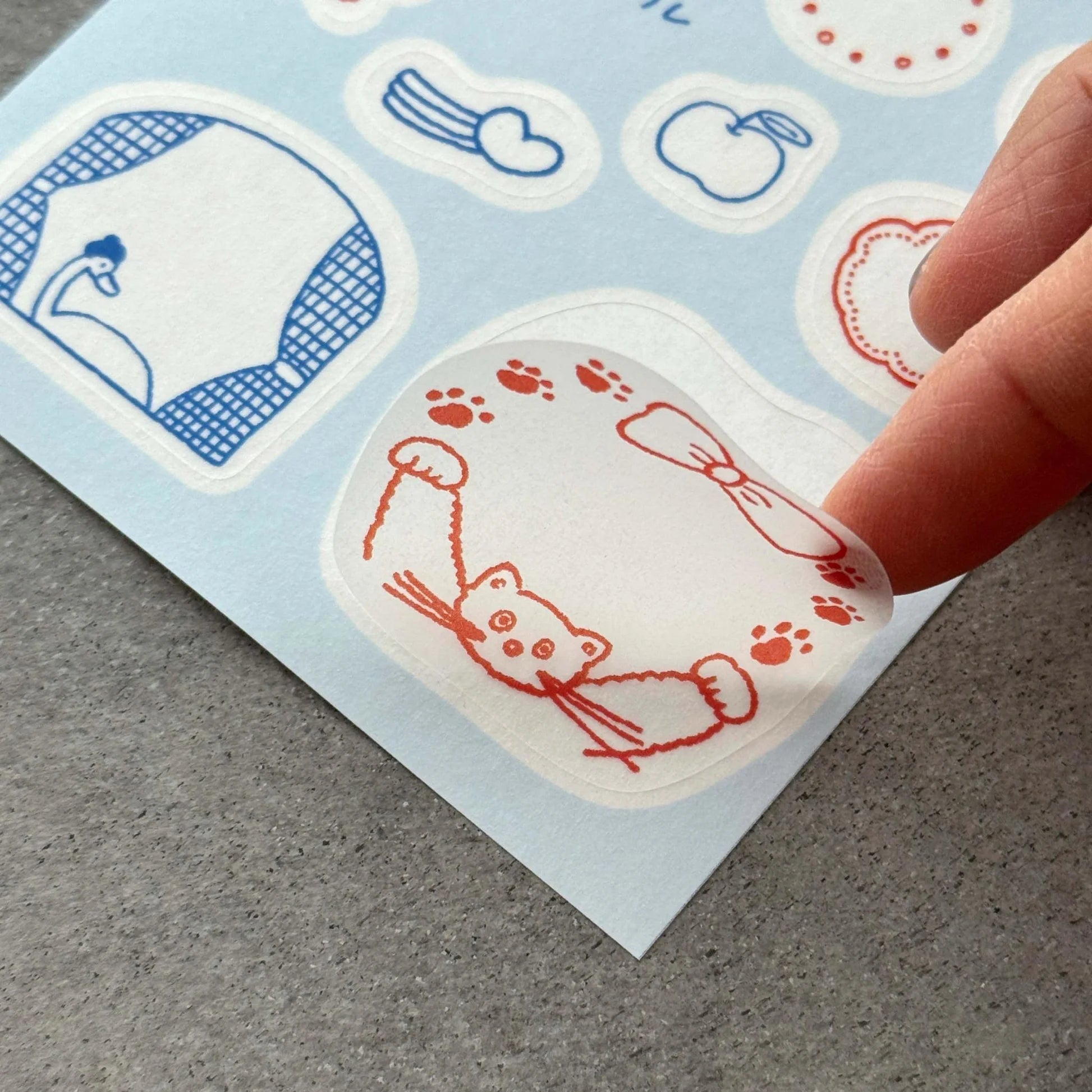 MIZUSHIMA x Tobimatsu Shoichiro Tracing Paper Sticker Frame Animals