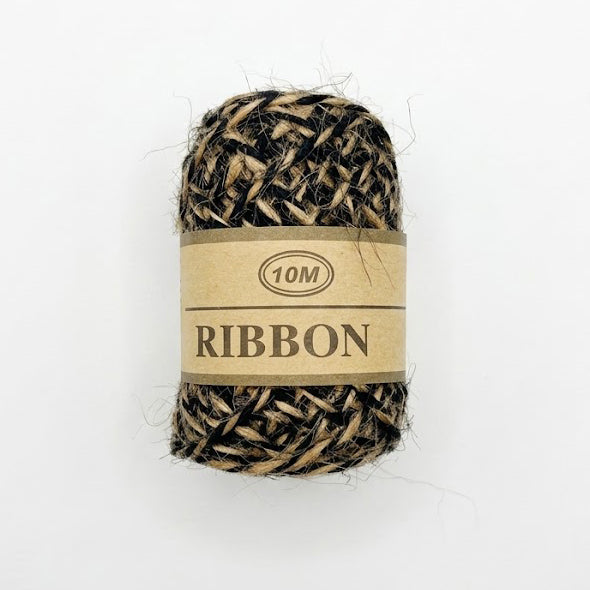 JIPPURI Two-Coloured Hemp Rope 10M Black