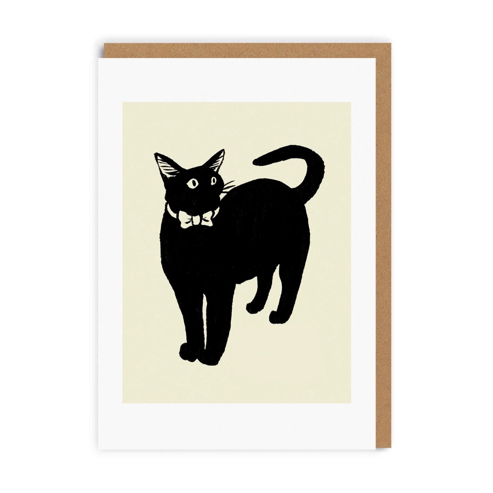 OHH DEER Greeting Card Cat in Bow Tie