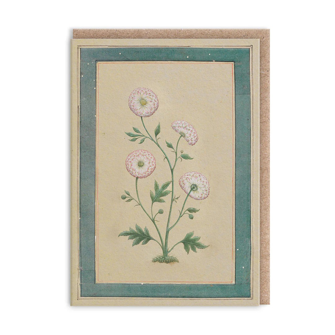 OHH DEER Greeting Card Mughal Flowering Plant Mini
