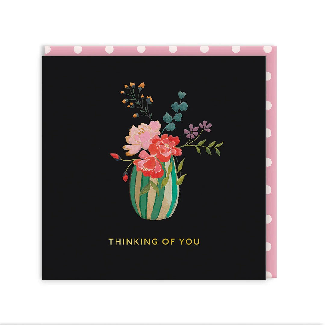 OHH DEER Greeting Card Sympathy Vase Mini Square