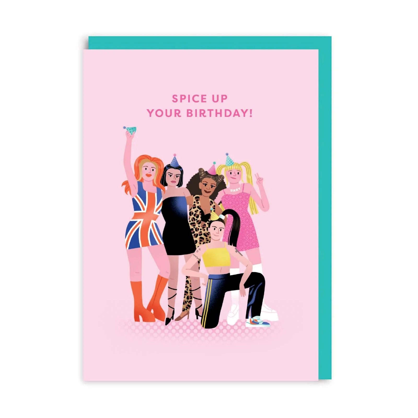OHH DEER Card Birthday Spice Girls