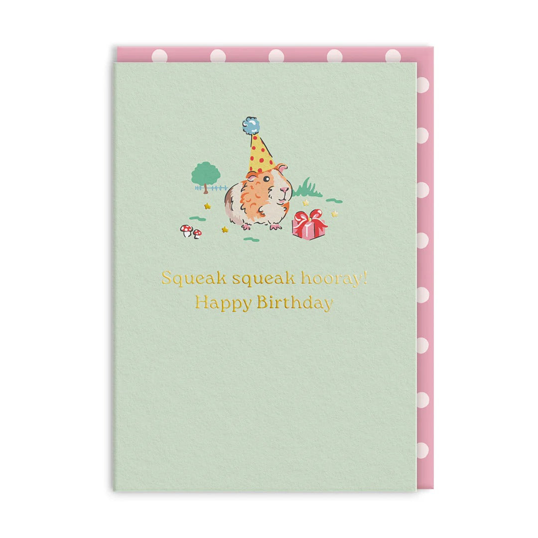 OHH DEER Greeting Card Squeak Squeak Hooray