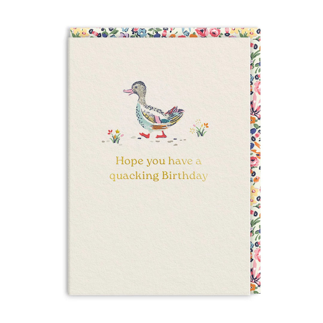 OHH DEER Greeting Card Quacking Birthday