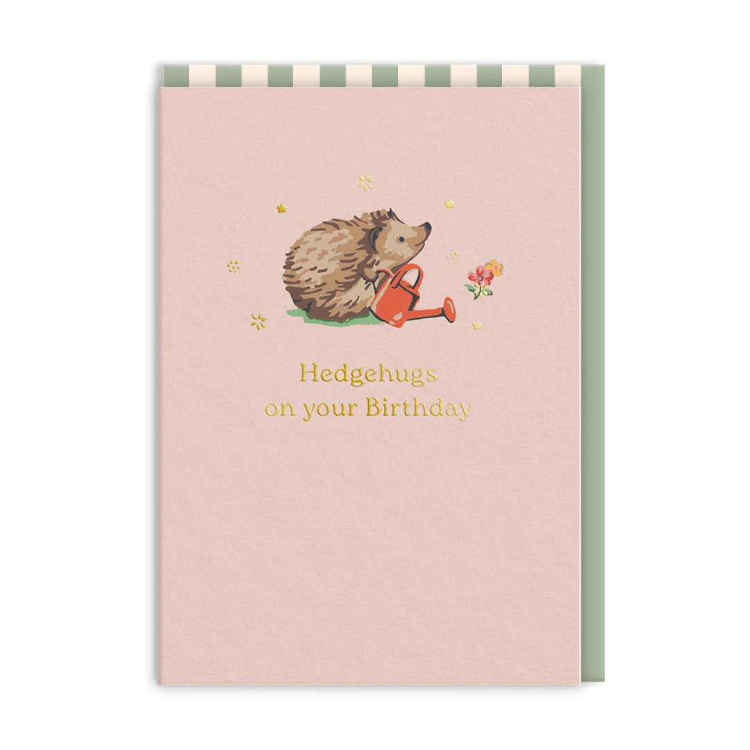 OHH DEER Greeting Card Hedgehugs On Your Birthday