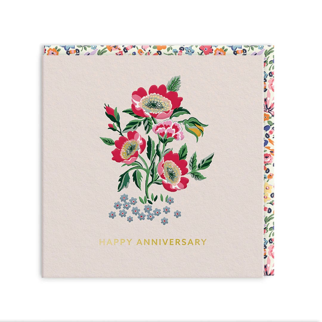 OHH DEER Greeting Card Happy Anniversary With Love Mini Square