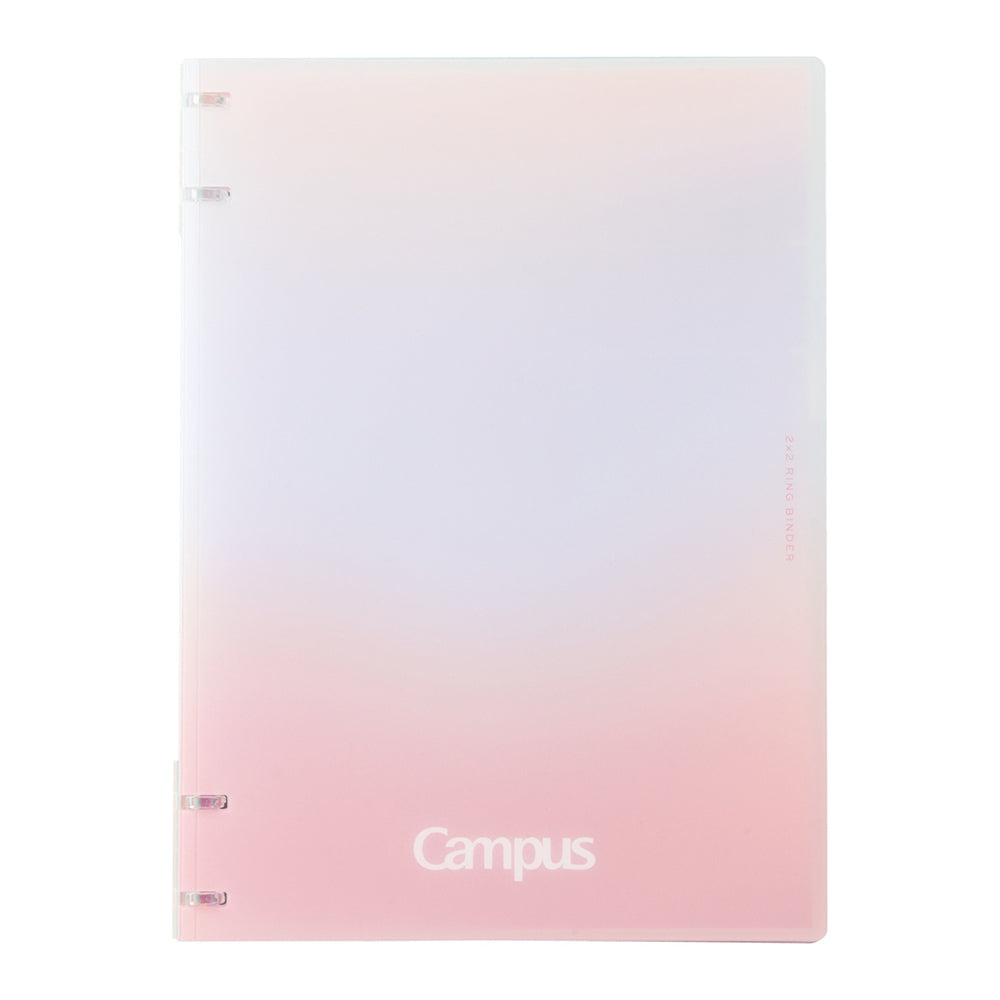 KOKUYO Campus Positive & Relax 4-Hole Binder Notebook B5 40-Sheets Sunrise Pink