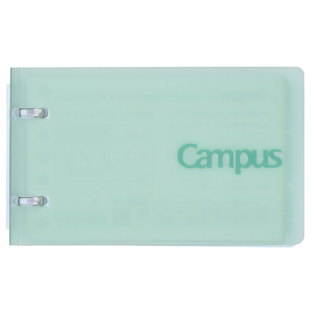 KOKUYO Campus 2x2 Ring Binder Notebook A7 60-Sheets Green