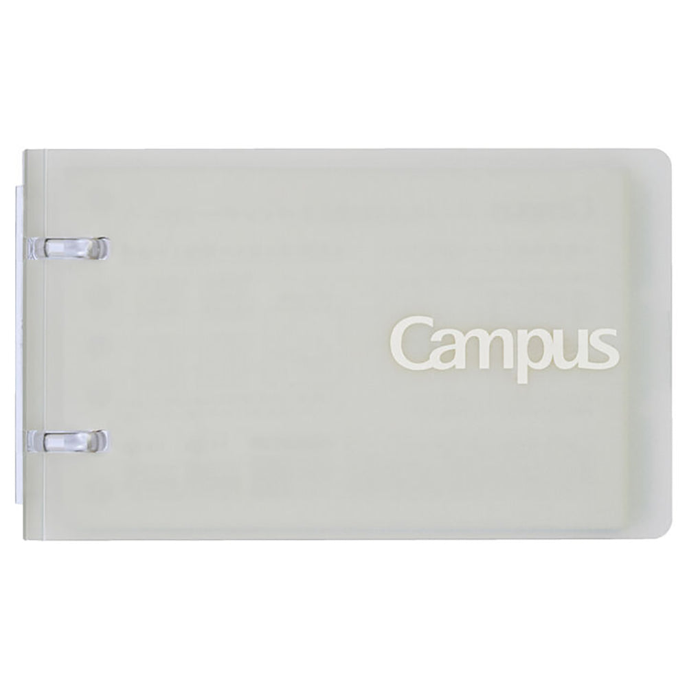 KOKUYO Campus 2x2 Ring Binder Notebook A7 60-Sheets Grey