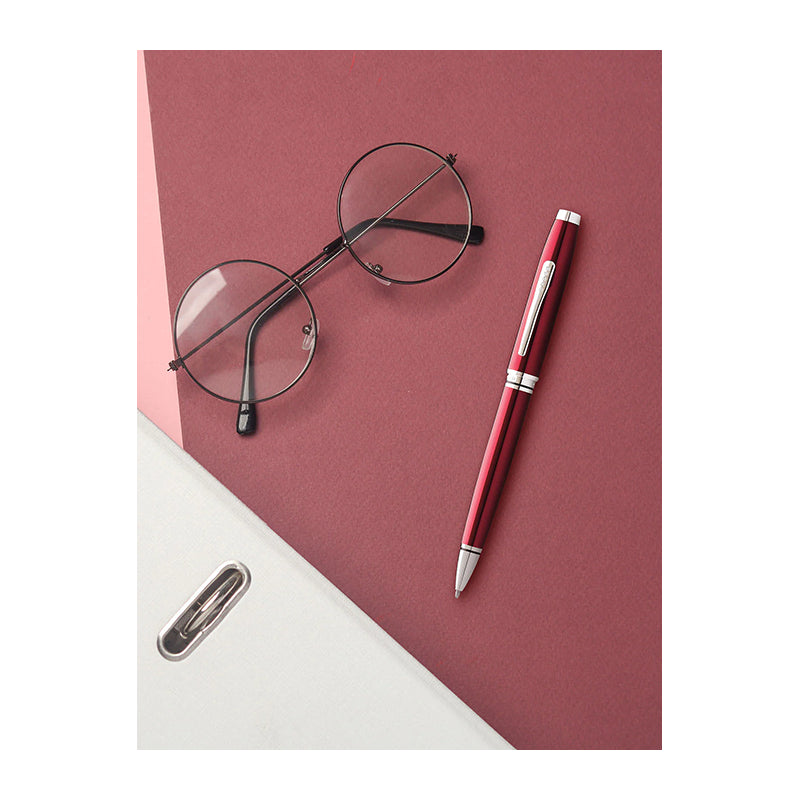 CROSS Conventry Red Lacquer with Chrome Appointments Ballpoint Pen