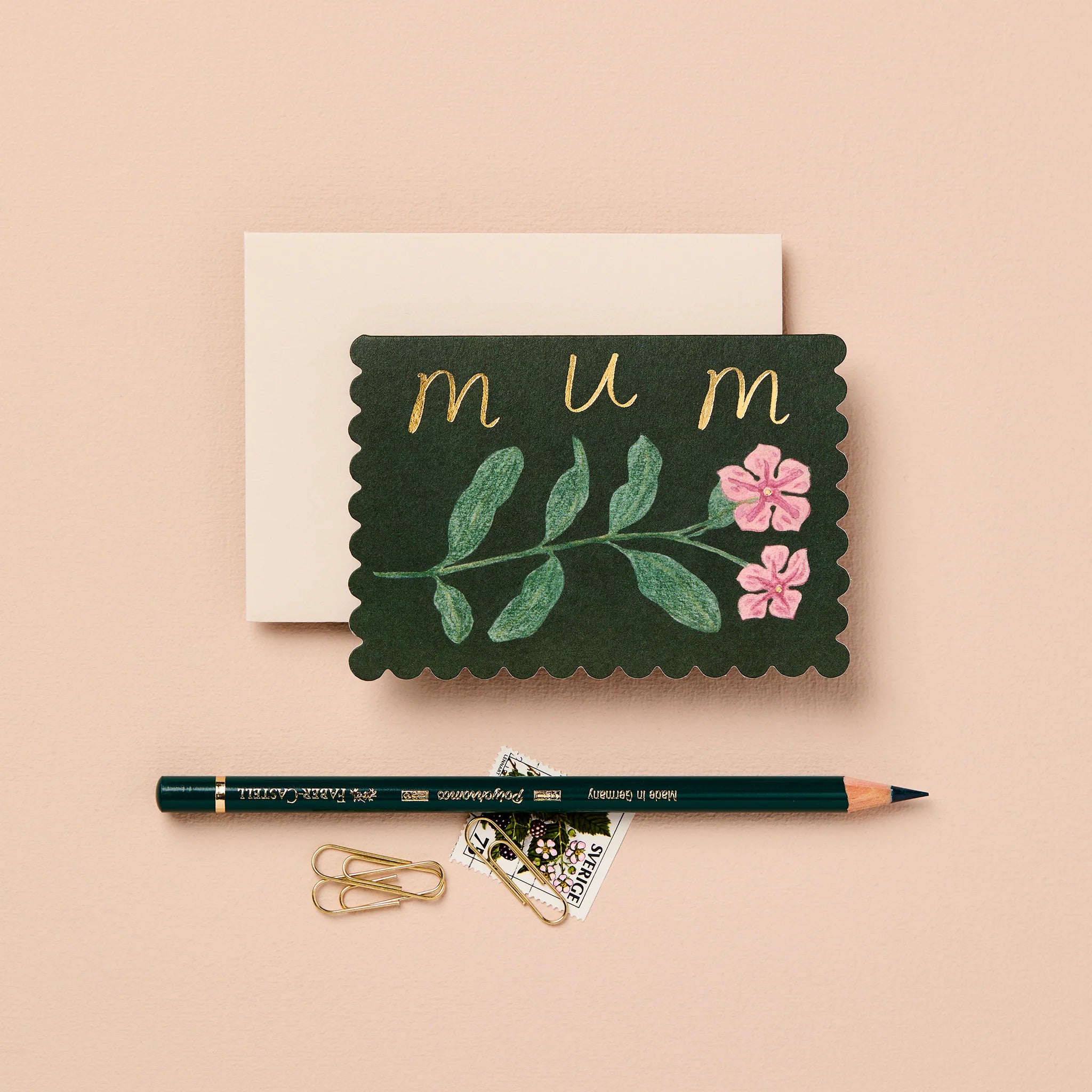 WANDERLUST PAPER CO Mini Card Wildflower Mum