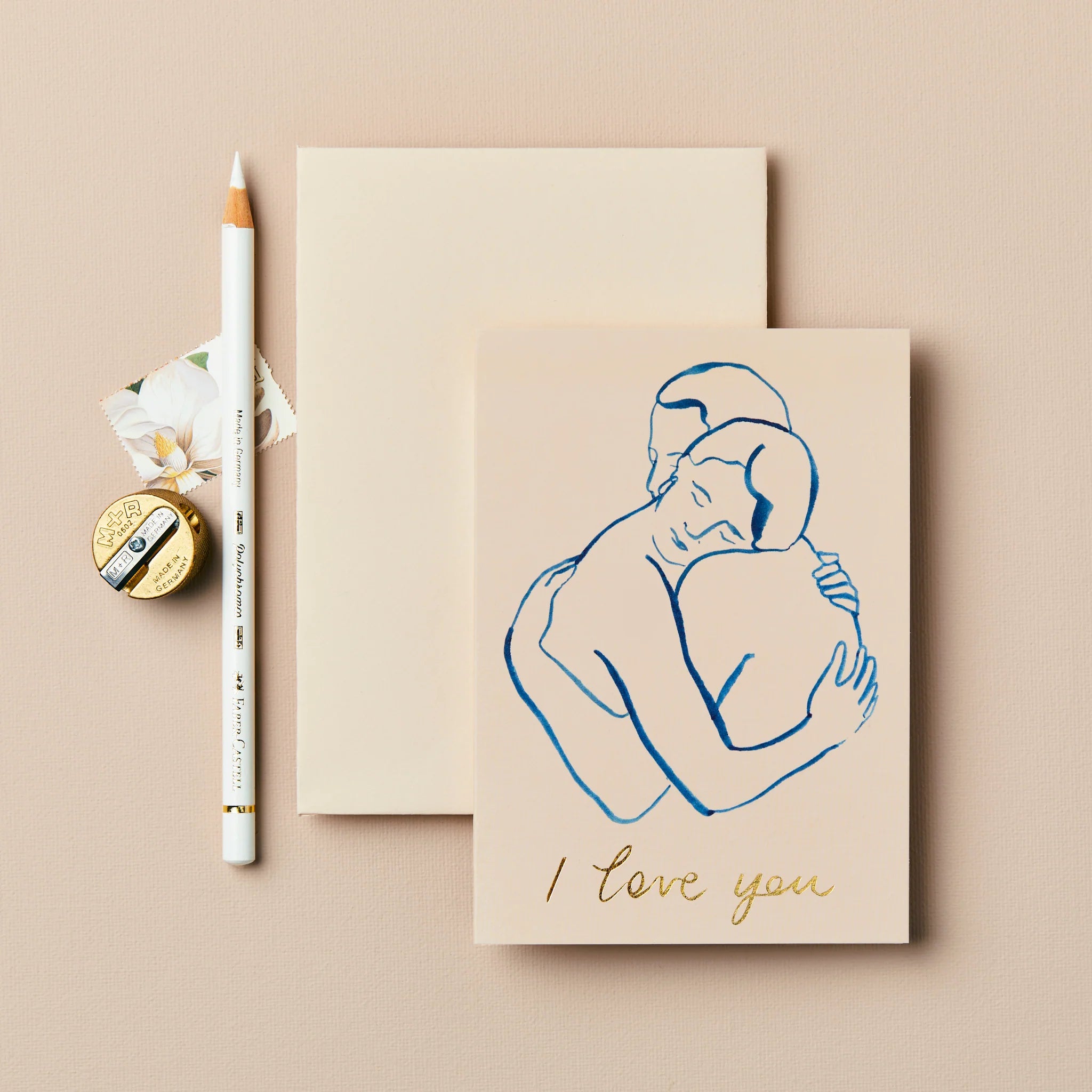 WANDERLUST PAPER CO Greeting Card Figures I Love You