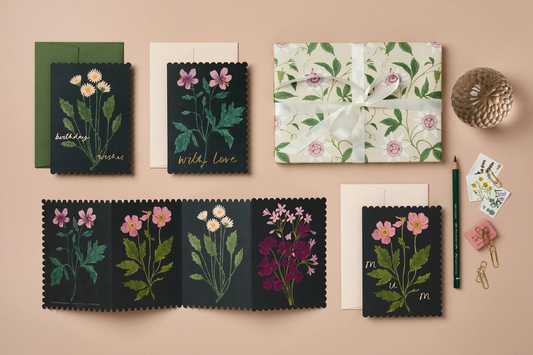 WANDERLUST PAPER CO Greeting Card Geranium With Love