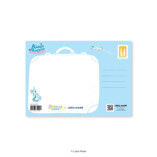LOKAMADE Doodle Land Postcard Have a Super Cool Day in Kuala Lumpur