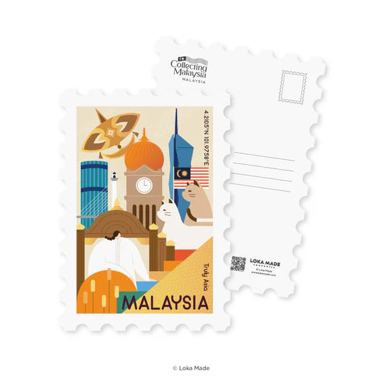 LOKAMADE Collection Malaysia Shaped Postcard MDP70: Malaysia 1