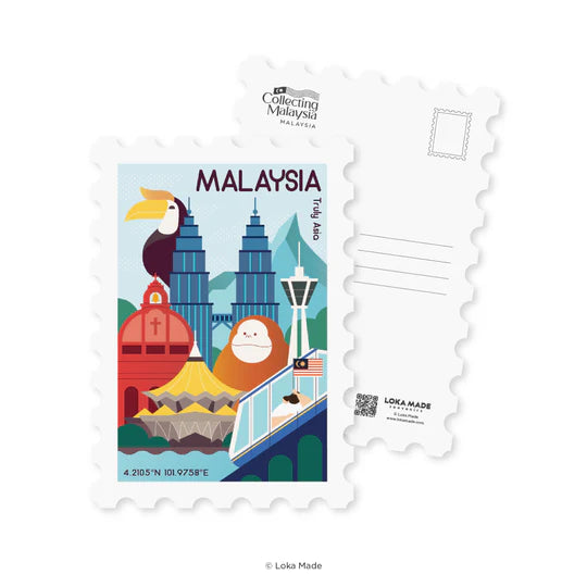 LOKAMADE Collection Malaysia Shaped Postcard MDP71: Malaysia 2