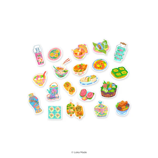 LOKAMADE Doodle Land Deco Sticker Feast of Peranakan
