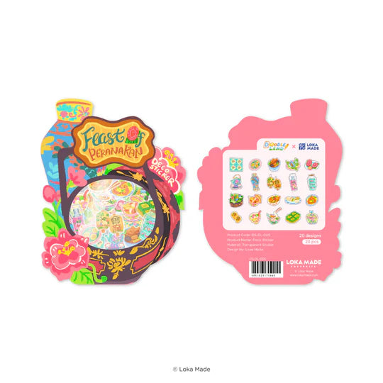 LOKAMADE Doodle Land Deco Sticker Feast of Peranakan