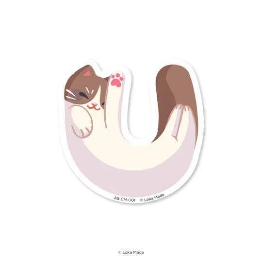 LOKAMADE Comeow Waterproof Sticker U