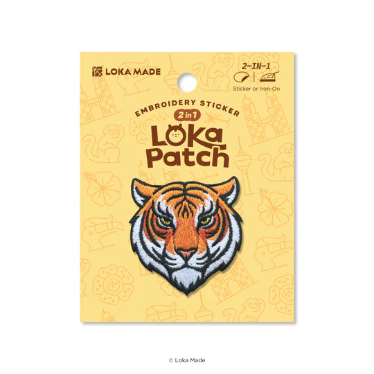 LOKAMADE Loka Patch Embroidery Sticker Tiger