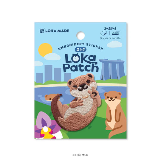 LOKAMADE Loka Patch Embroidery Sticker Otter