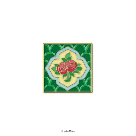LOKAMADE Loka Pin Red Rose Tile
