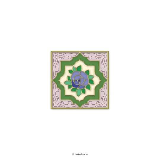 LOKAMADE Loka Pin Blue Rose Tile