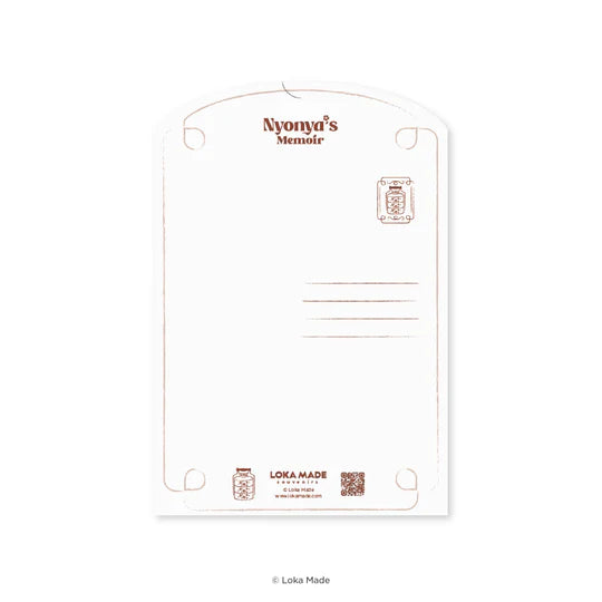LOKAMADE Shaped Postcard Nyonya's Memoir 2.0 Courtyard Waltz