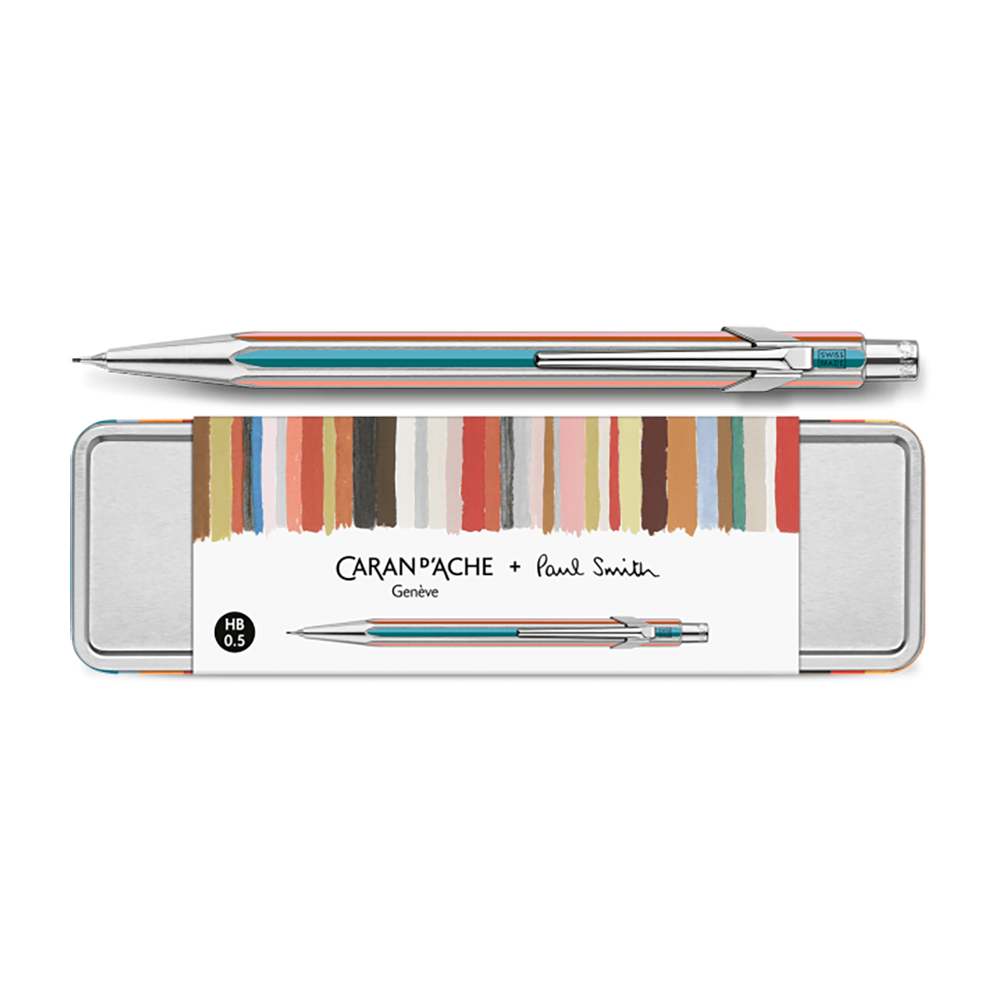 CARAN D'ACHE 849 Mechnical Pencil x Paul Smith 5Ed 0.5mm Silver