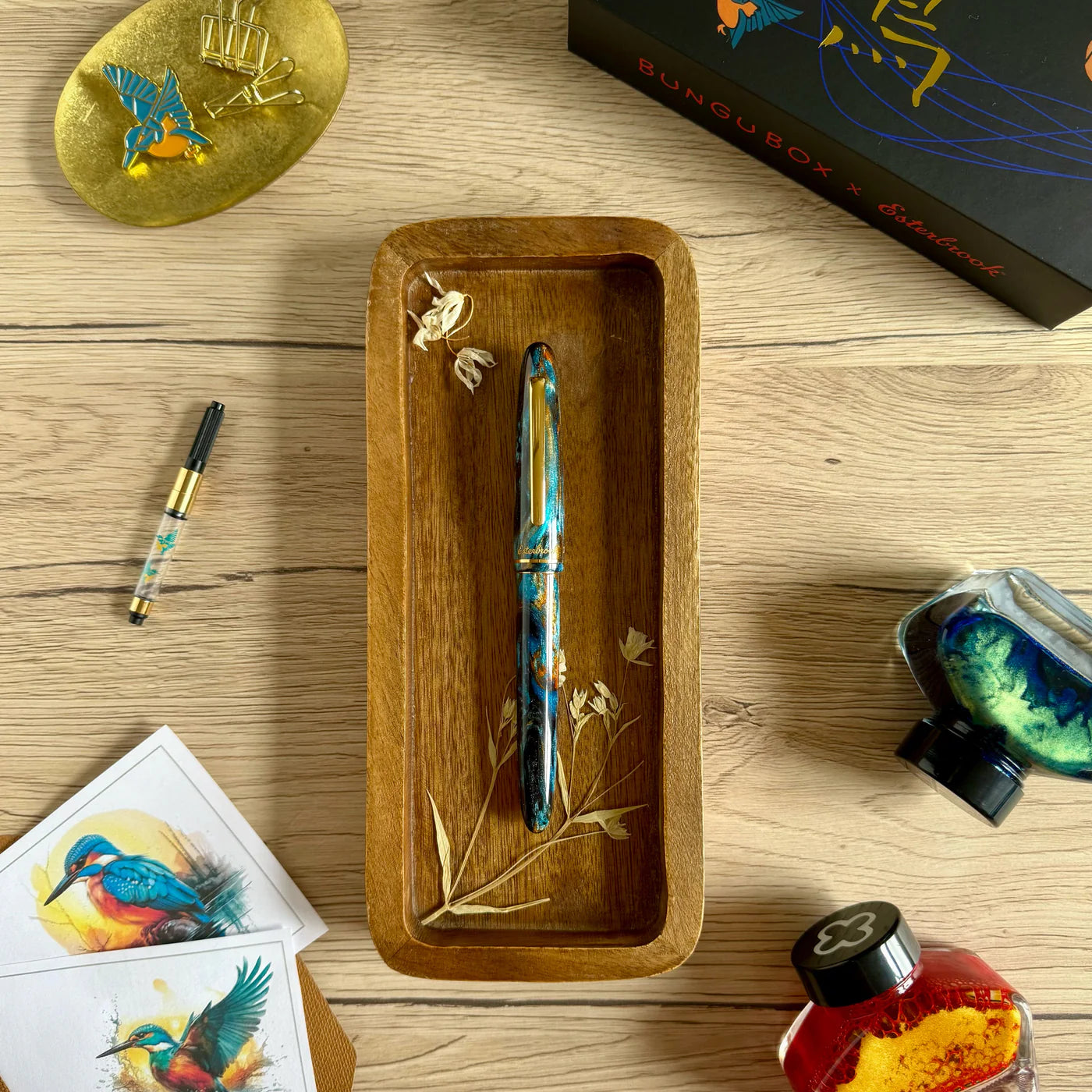 ESTERBROOK x Bungubox Kingfisher Fountain Pen Medium