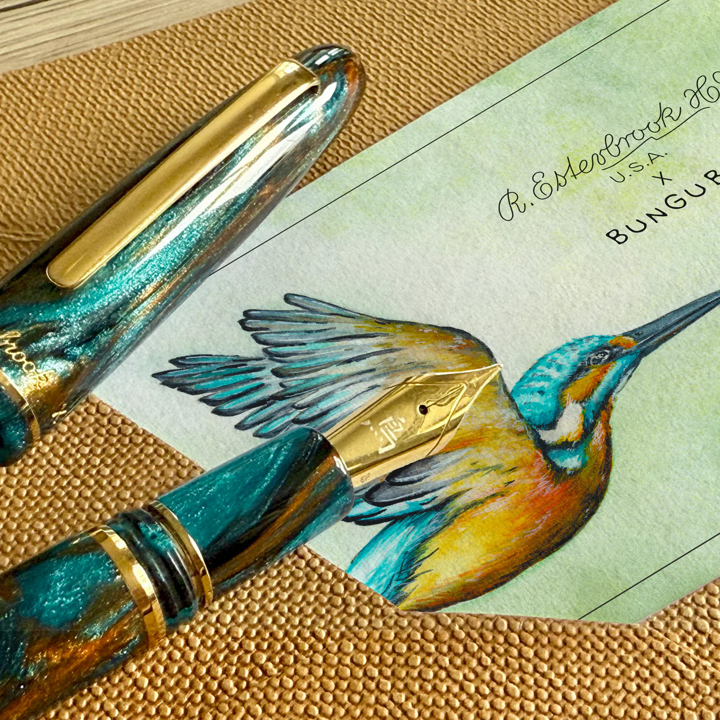 ESTERBROOK x Bungubox Kingfisher Fountain Pen Medium
