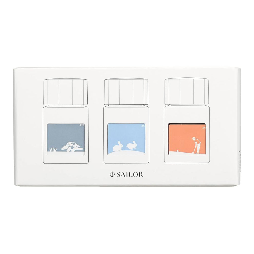 SAILOR Fountain Pen Ink 10ml 3 Colour Set Harappa