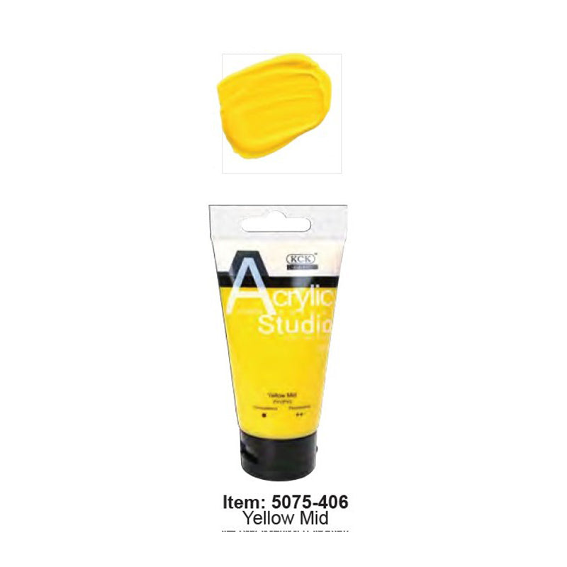 KCK Studio Acrylic 75ml / #406 Yellow Mid