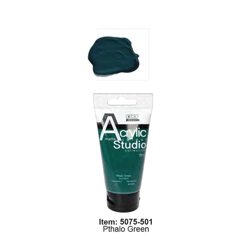 KCK Studio Acrylic 75ml / #501 Phthalo Green