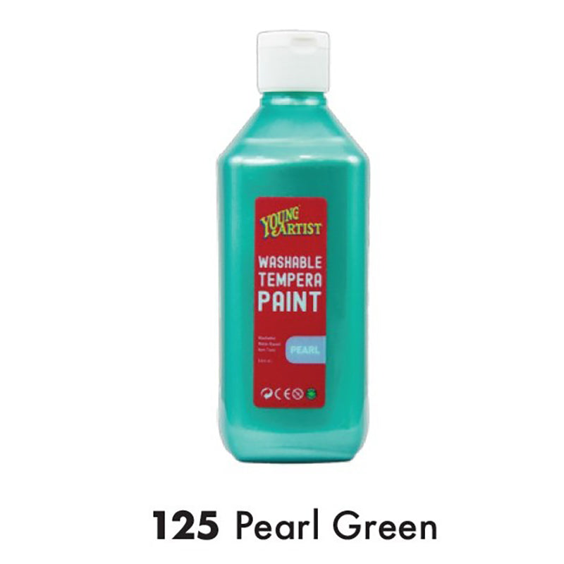 KCK Young Artist Tempera Paint 500ml #125 Pearl Green