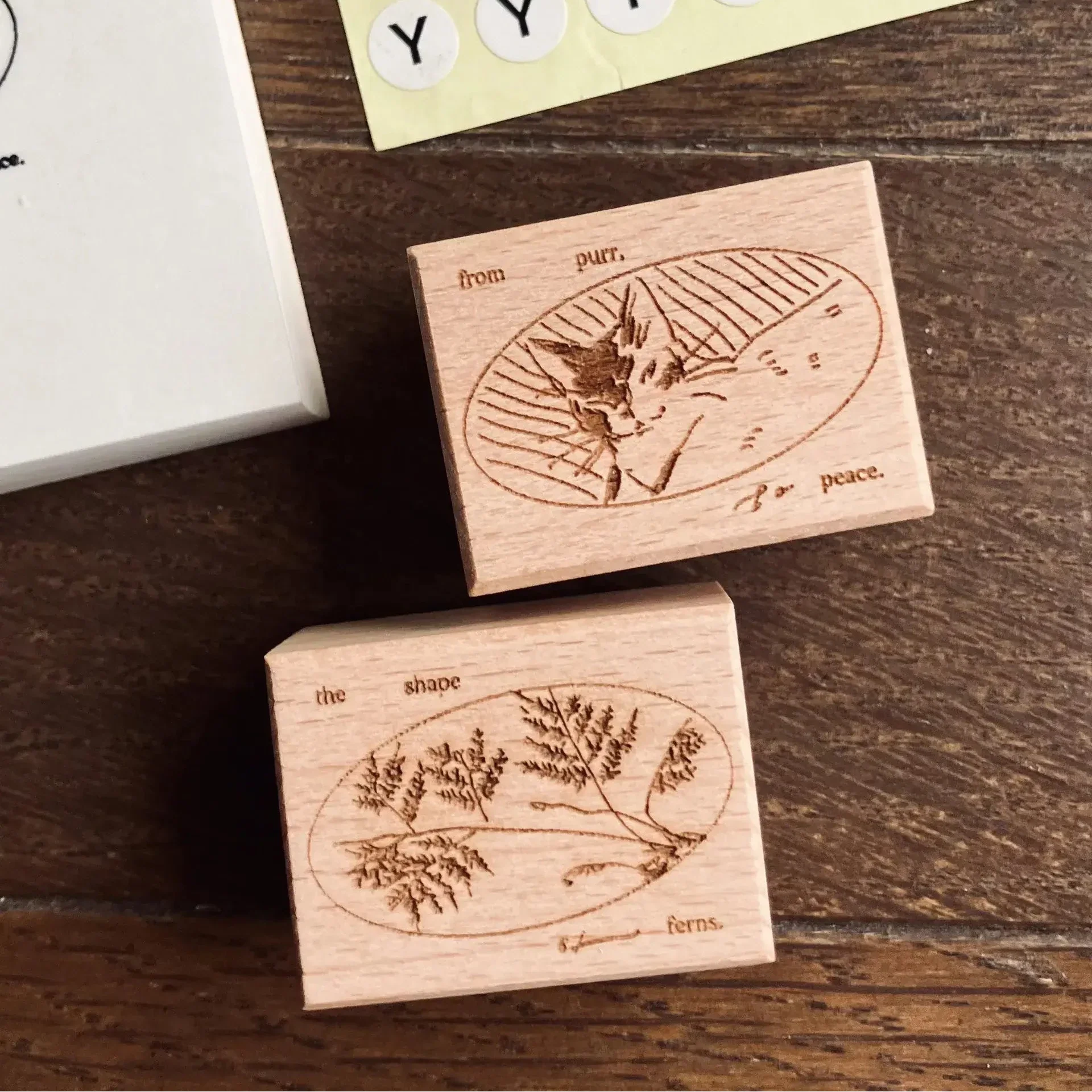 SOMESORTOF.FERN Rubber Stamp the shape of ferns