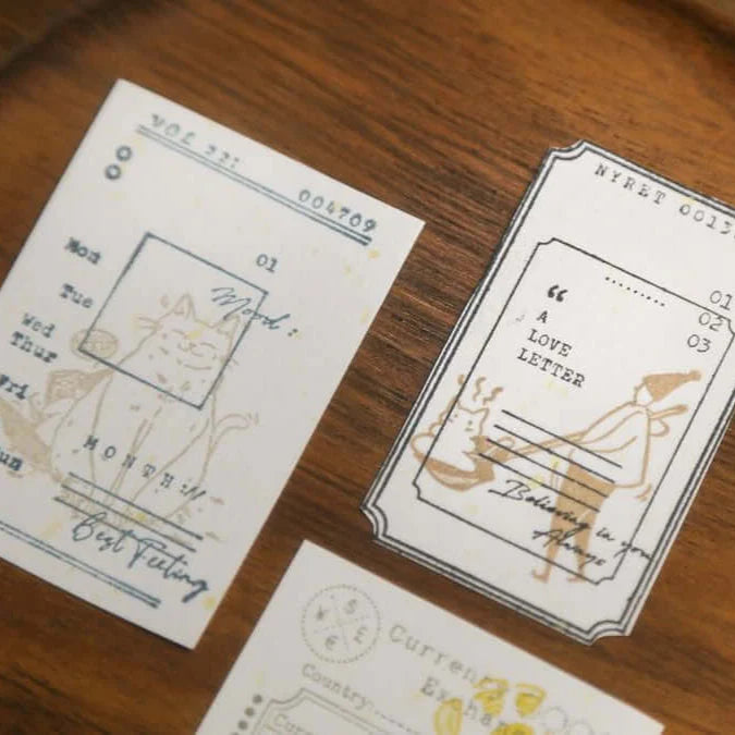 MODAIZHI Rubber Stamp Cat Attendant (A) Litter Box Treasure Hunger
