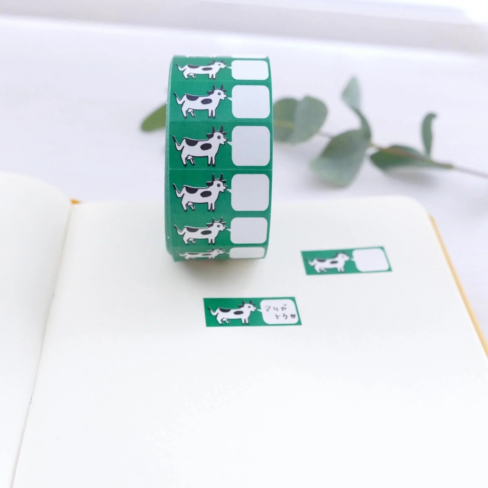 PANDA FACTORY Price Tag Labels Cow (L) Sample Pack (50± pieces)