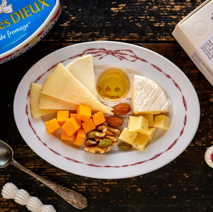 OURS Oval Ceramic Plate Bon Appetit!