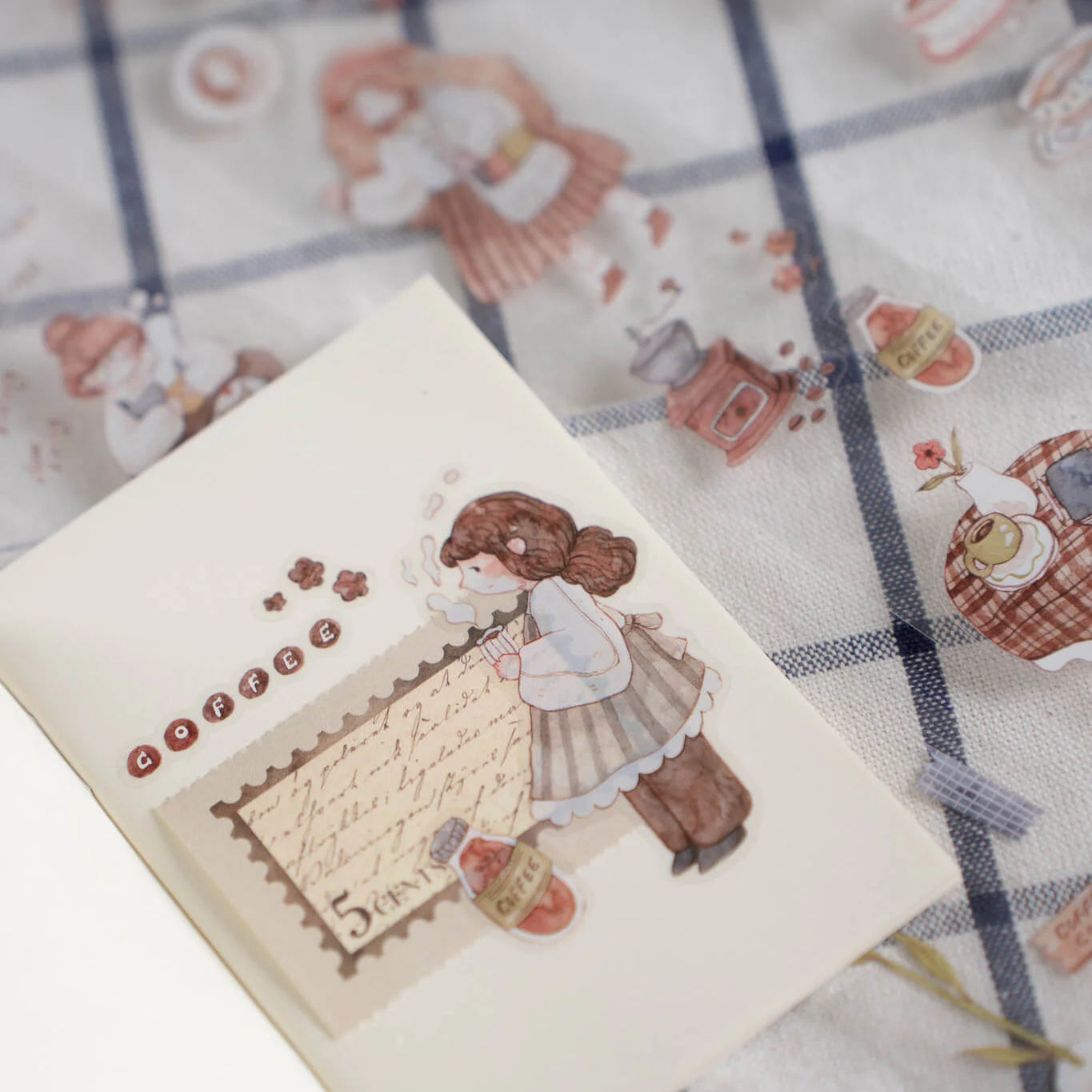 SHO Little Happiness Die-Cut PET Tape Coffee Days Full Roll (5m)