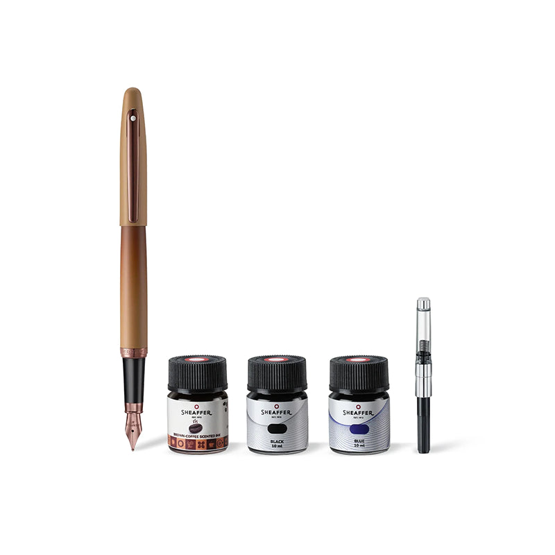 SHEAFFER VFM 9428 Fountain Pen with 3 Ink Vial 10ml Set