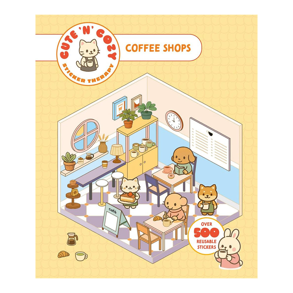 Cute 'N' Cozy Sticker Therapy: Coffee Shops by Zenny Abanales