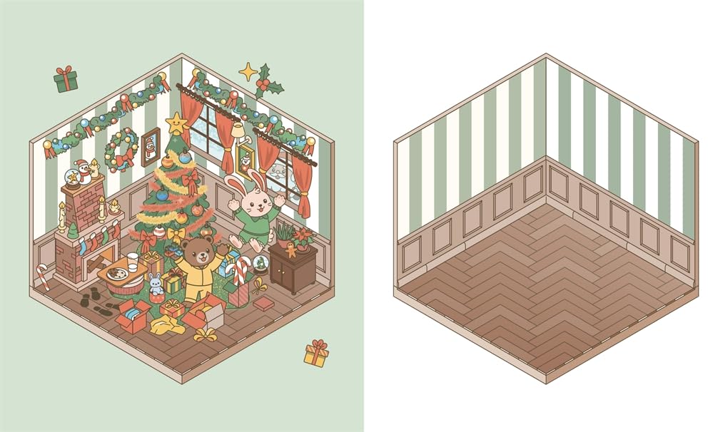 Cute 'N' Cozy Sticker Therapy: Christmas by Zenny Abanales