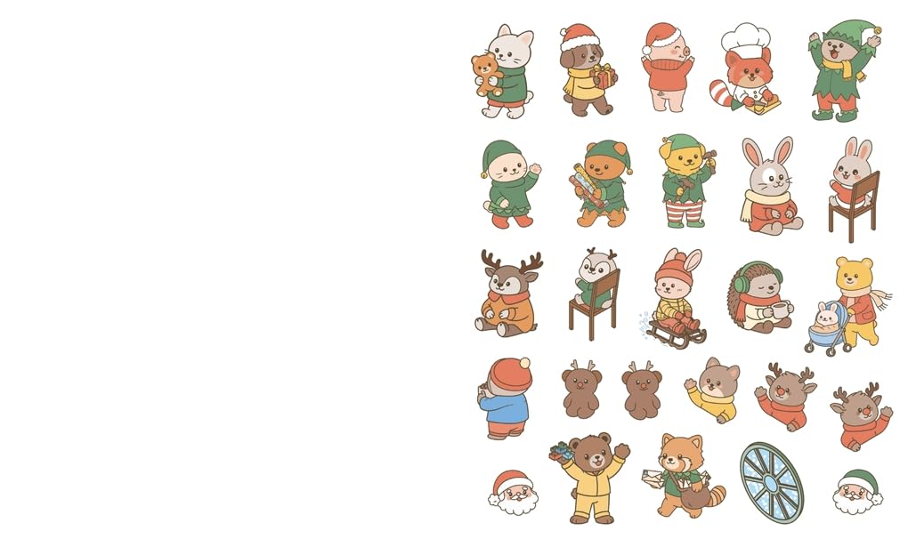 Cute 'N' Cozy Sticker Therapy: Christmas by Zenny Abanales