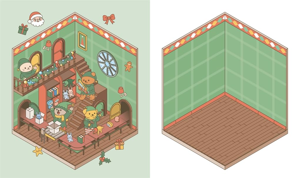 Cute 'N' Cozy Sticker Therapy: Christmas by Zenny Abanales