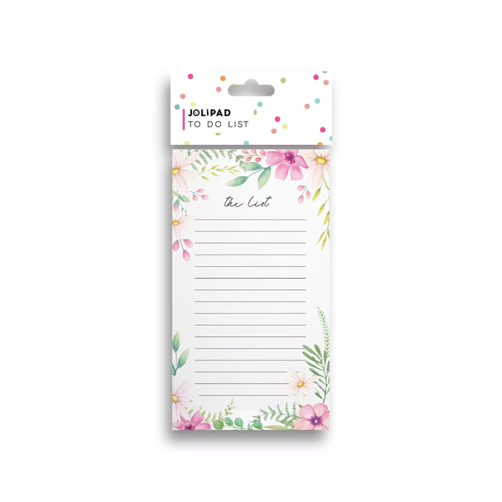 JOLIPAD To Do List Floral