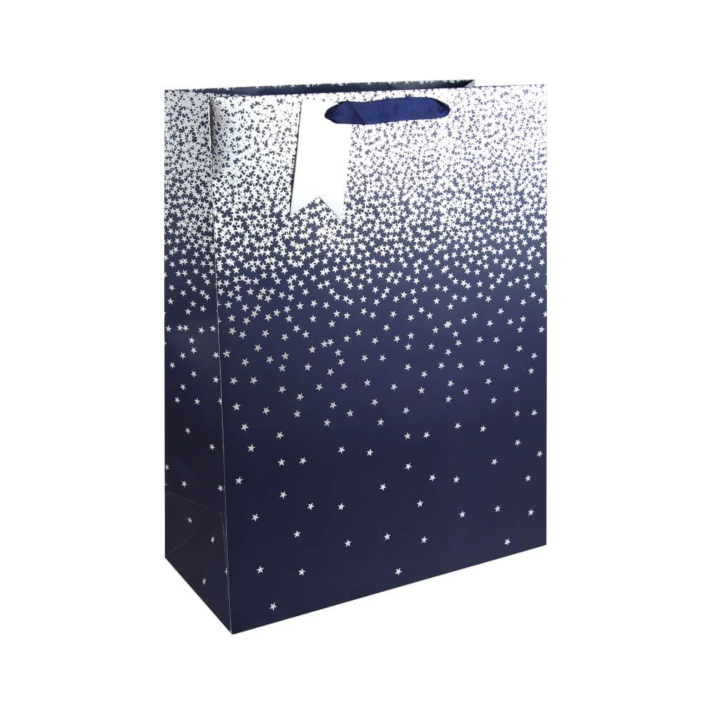 EUROWRAP Gift Bag XL Navy Ombre