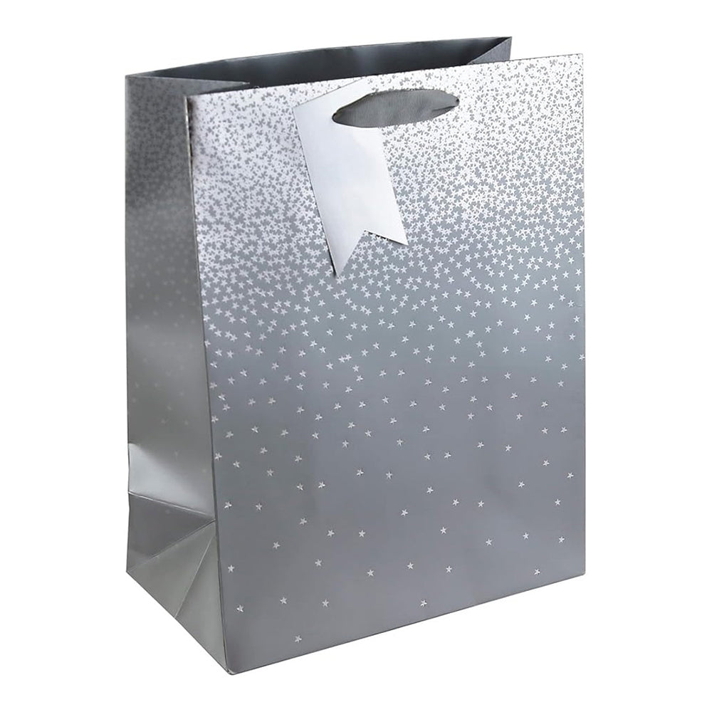 EUROWRAP Gift Bag XL Silver Ombre